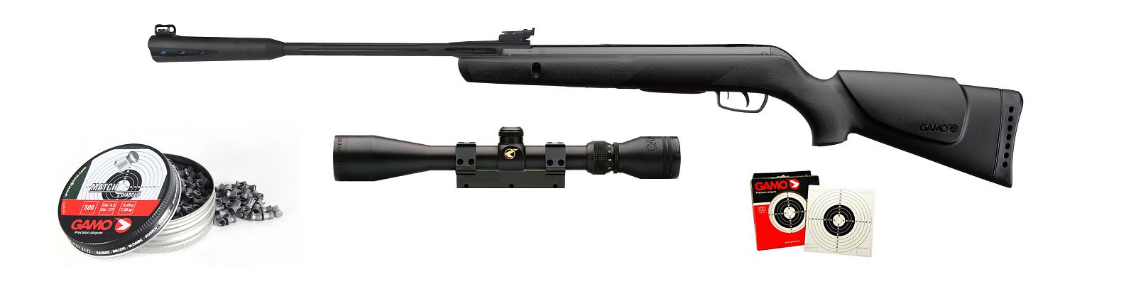 Vzduchovka Gamo Quiet CAT 4,5 Set